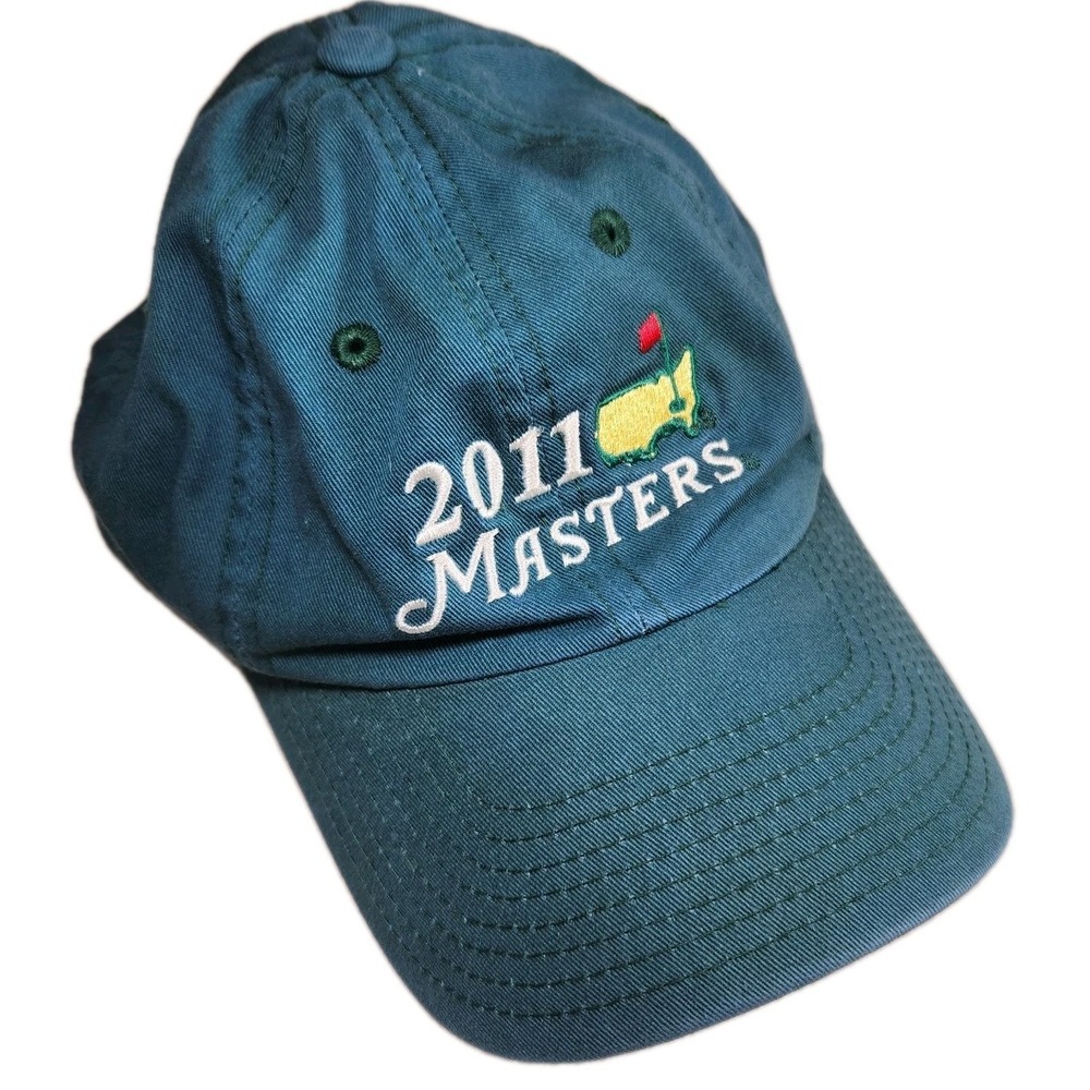 MASTERS 75th Anniversary Golf Tournament Cap Hat Augusta National 2011 Green